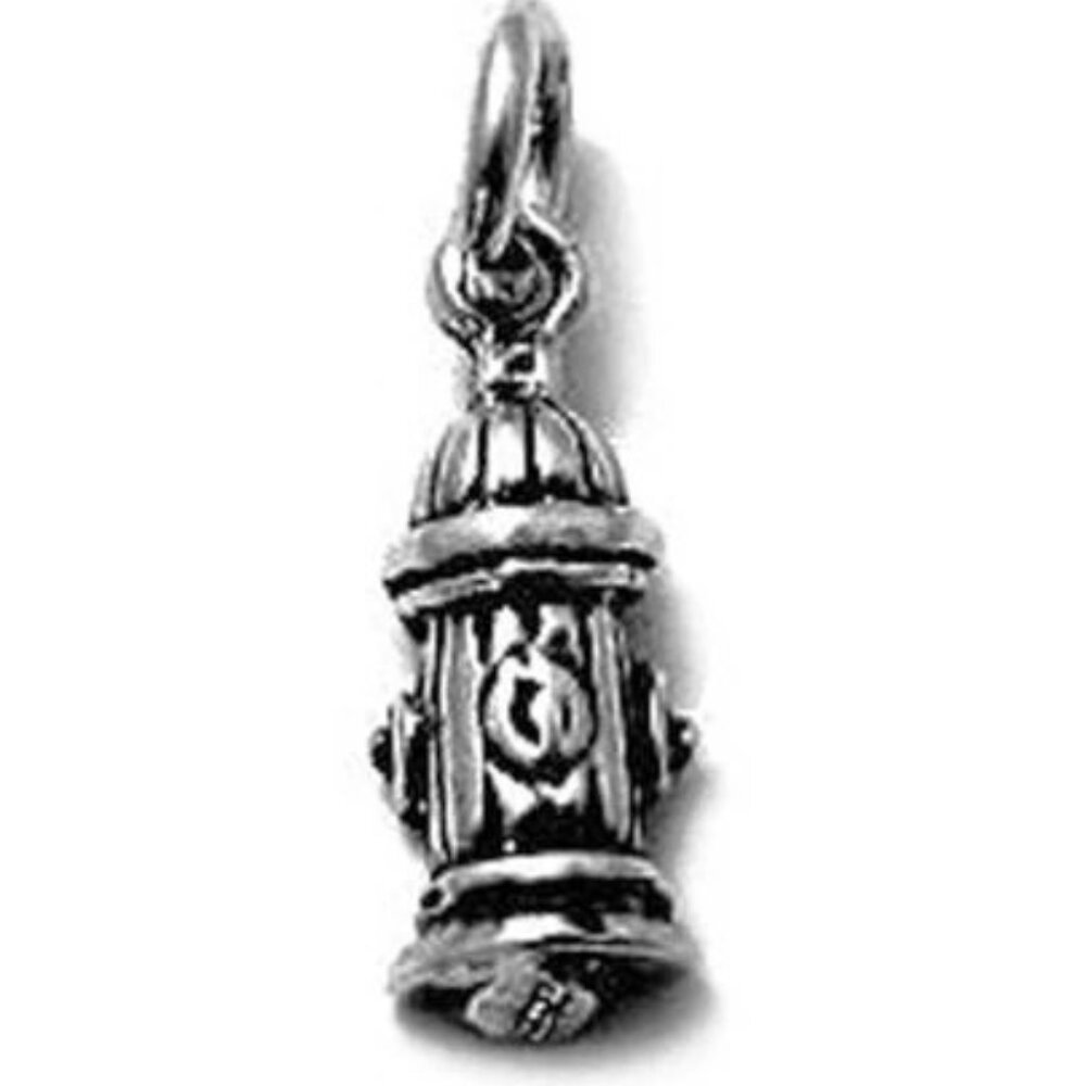 Fire Hydrant Charm. Sterling Silver